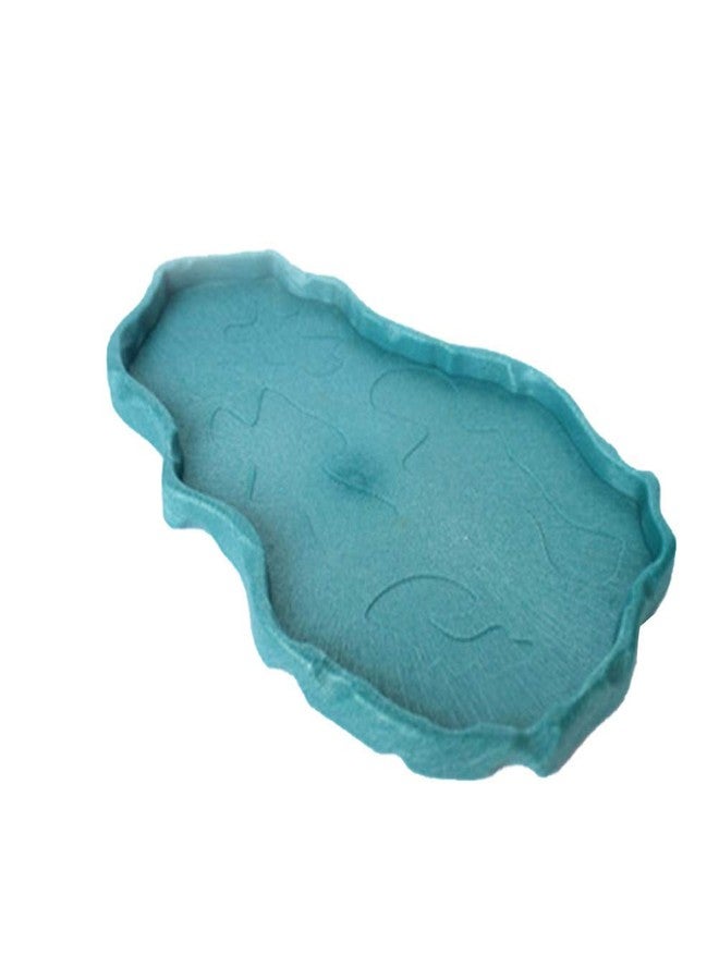 OMEM Luminous Reptile Food Bowl,Large Water Dish,Terrarium Bowls, Tortoise Bowl (Sky Blue) - Image 1
